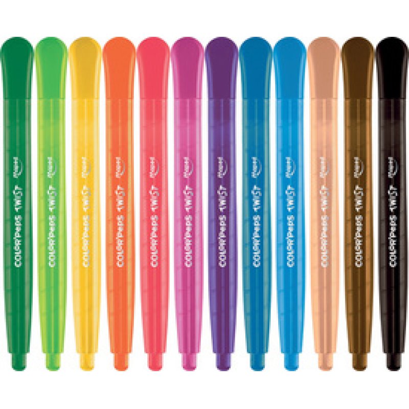 Maped Crayon de cire COLOR'PEPS TWIST, 12 en blister