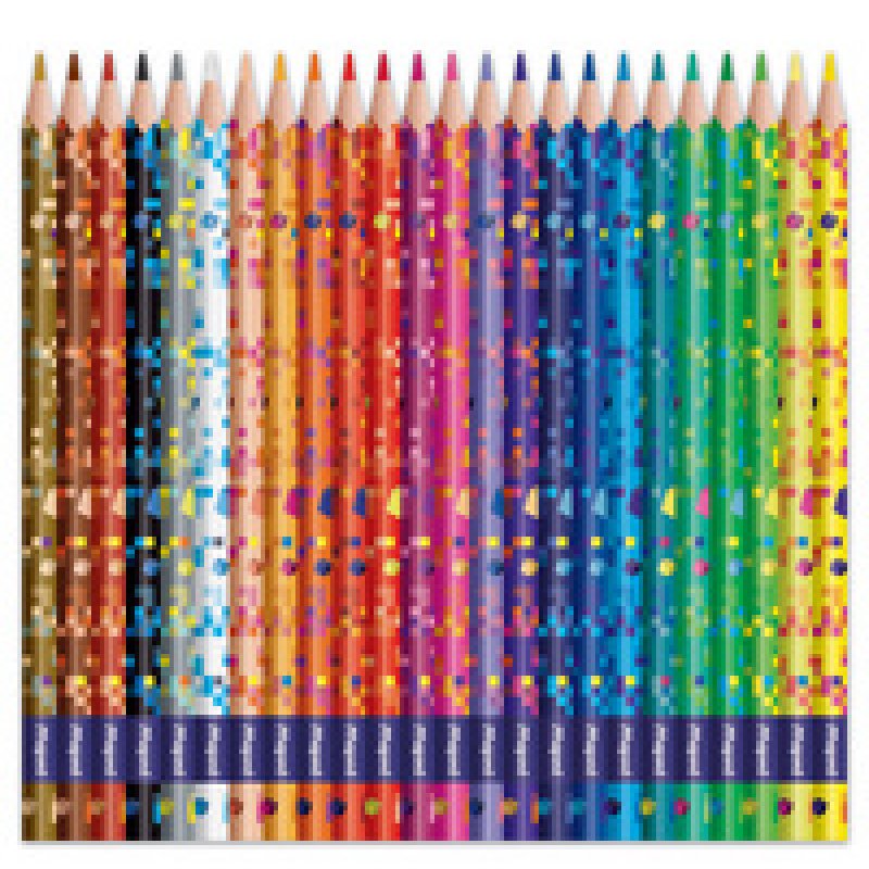 Maped Crayon de couleur PIXEL PARTY, étui carton de 24