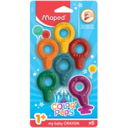 Maped my baby Crayon anneau de cire COLOR'PEPS, blister de 6