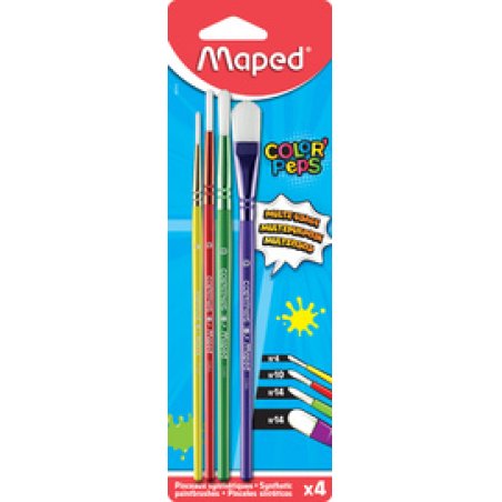 Maped Kit de pinceaux à poils synthétiques COLOR'PEPS