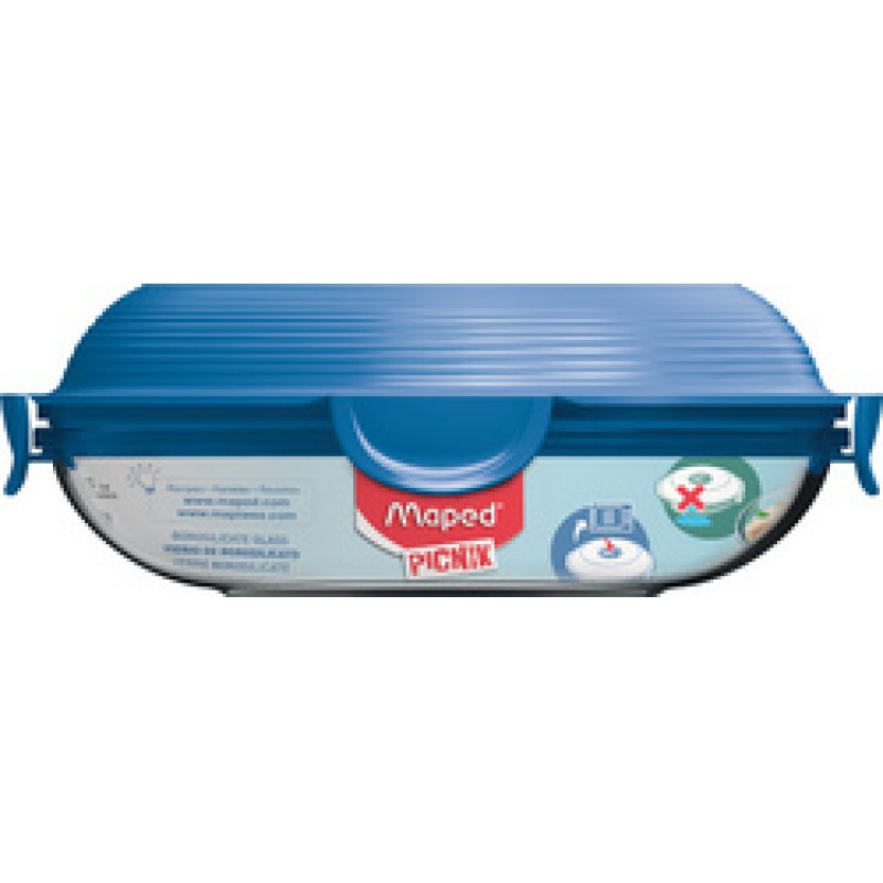 Maped PICNIK Assiette micro-ondes CONCEPT CYANTOTYPE, verre