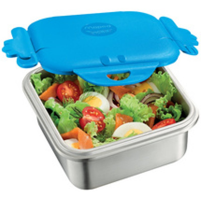 Maped PICNIK Boîte à déjeuner SMILING PLANET, 1 l, inox/bleu