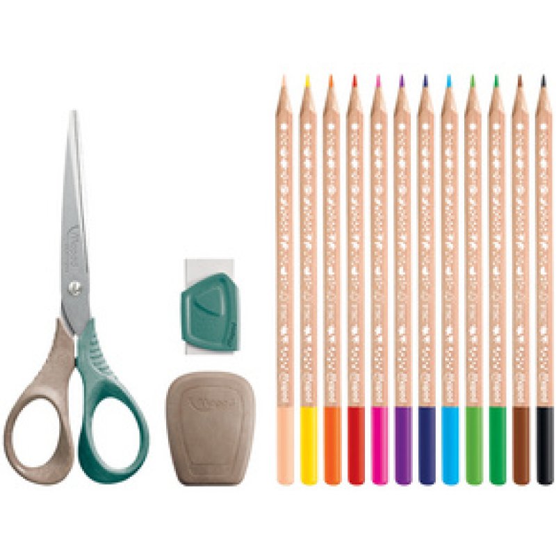 Maped Trousse SMILING PLANET, crème/vert, garni