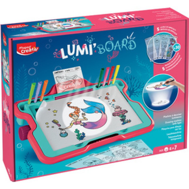Maped Creativ Table lumineuse à dessin LED LUMI BOARD SIRENE
