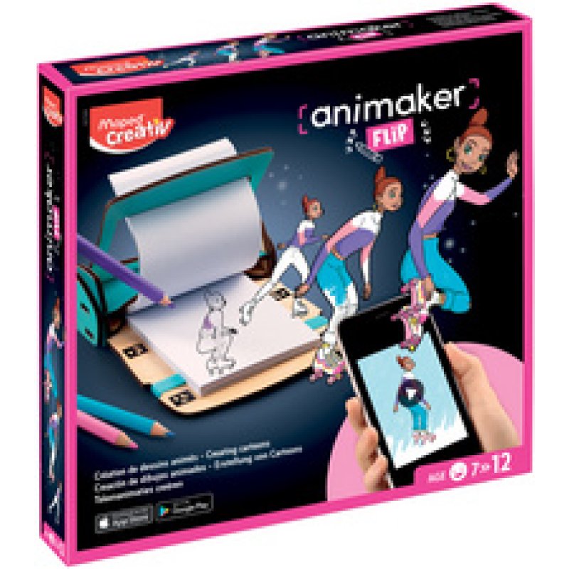 Maped Kit d'animation de folioscope ANIMAKER FLIP MIX