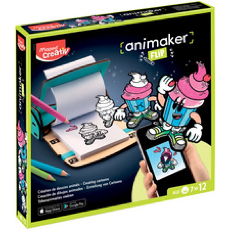 Maped Kit d'animation de folioscope ANIMAKER FLIP MIX