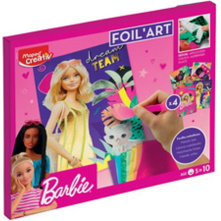 Maped Creativ Kit créatif FOIL ART Barbie, 18 pièces