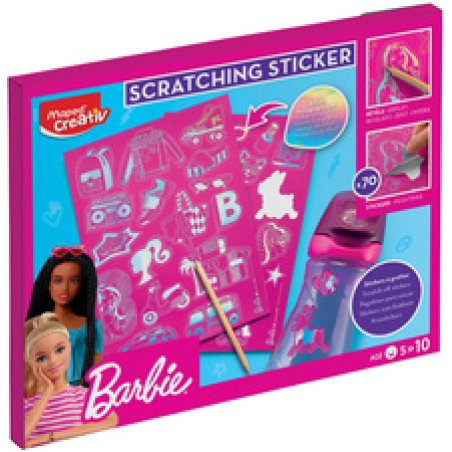 Maped Creativ Sticker à gratter SCRATCHING STICKER Barbie