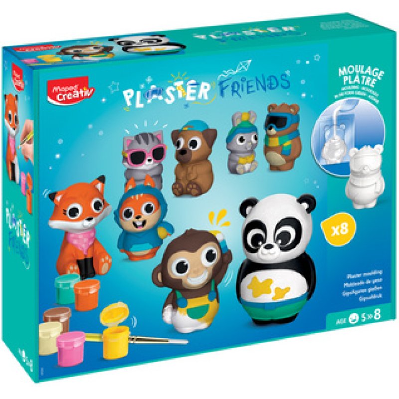 Maped Creativ Kit Moulage plâtre PLASTER FRIENDS maxi