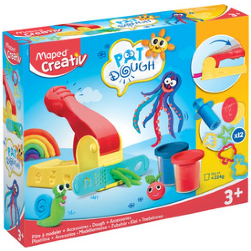 Maped Creativ Kit de pâte à modeler, presse & accessoires
