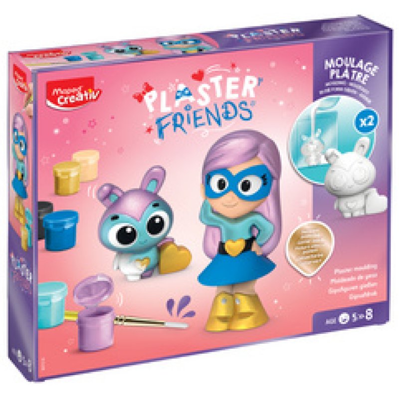 Maped Creativ Kit Moulage plâtre PLASTER FRIENDS "SUPER"