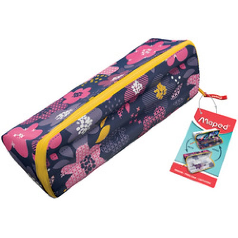 Maped Trousse à ouverture XXL PATTERN "PIXEL", bleu