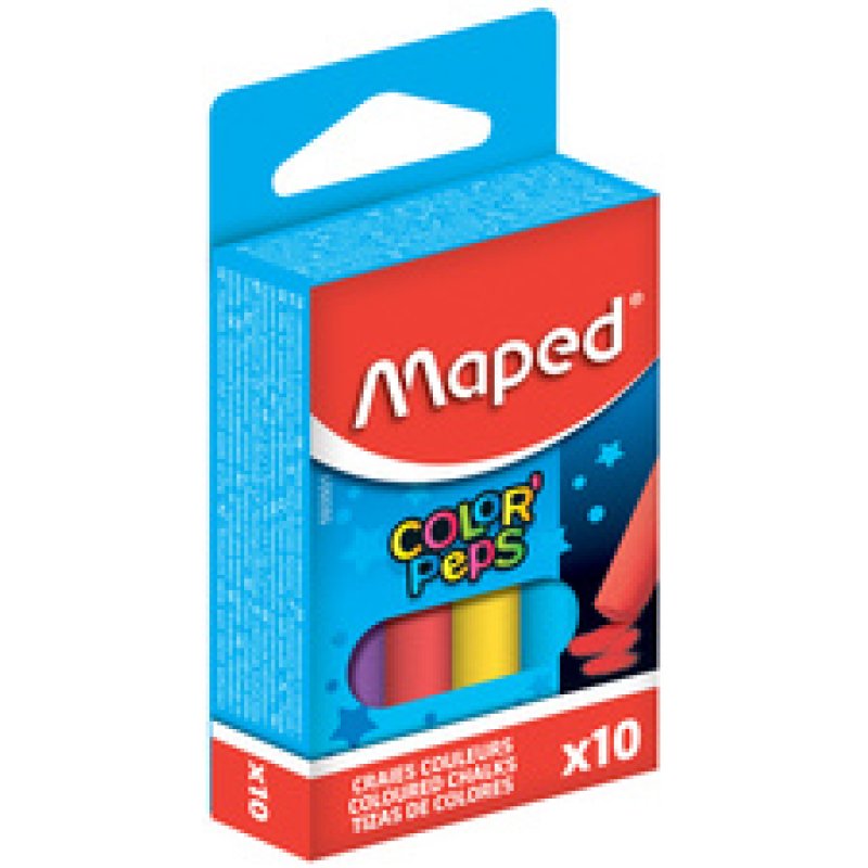 Maped Craie pour tableau COLOR'PEPS, rond, assorti