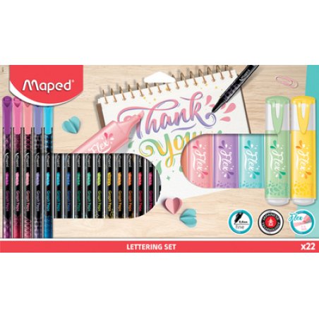 Maped Kit de calligraphie, 22 pièces
