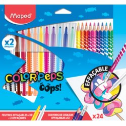 Maped Feutre effaçable & crayon de couleur COLOR'PEPS OOPS