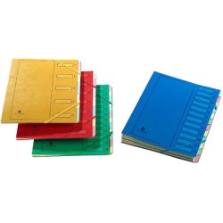 extendos Trieur à élastique série 223, 12 compartiments,bleu