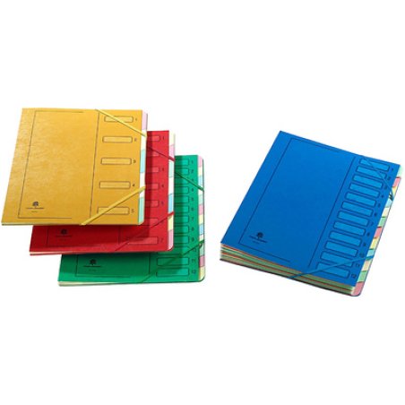 extendos Trieur à élastique série 223, 12 compartiments,bleu