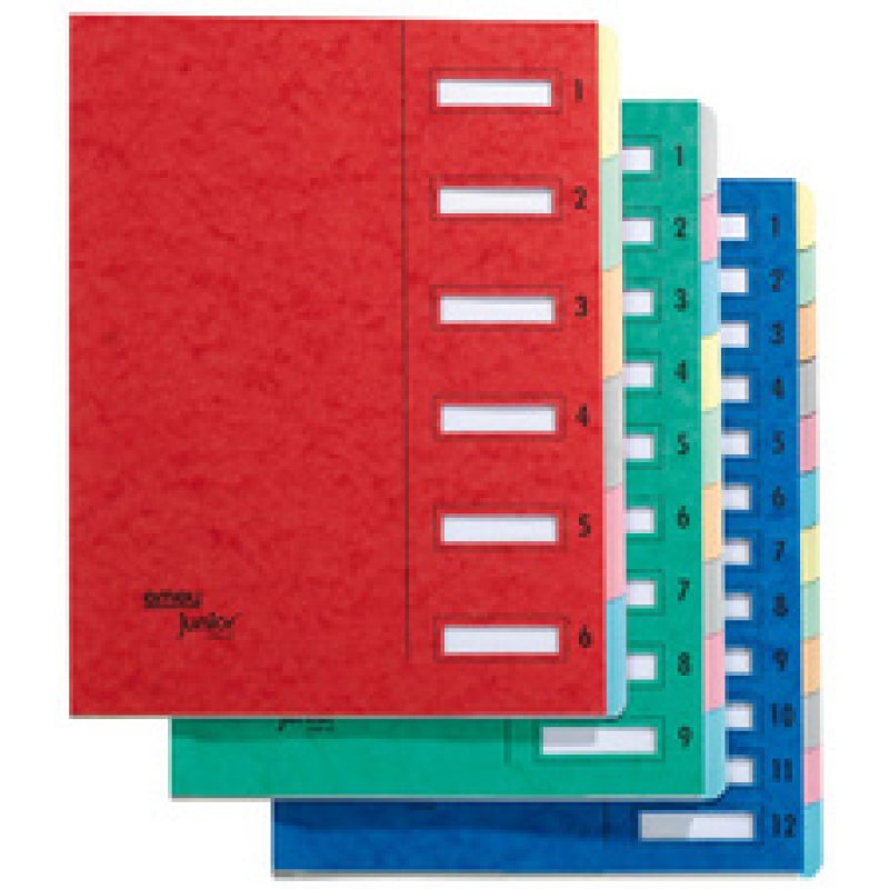 emey Trieur Junior Clip, 12 compartiments, numérique, bleu