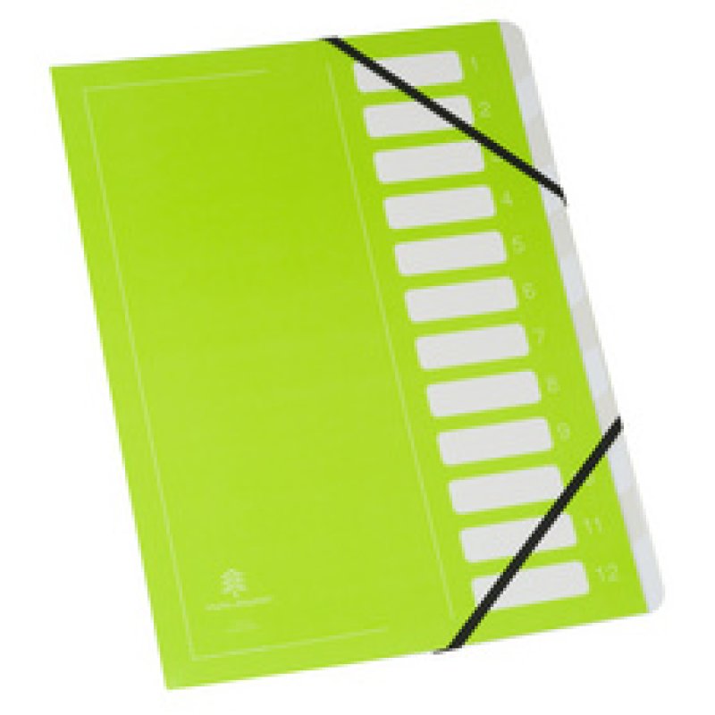 extendos Trieur série 122 "Flashy", 12 compartiments, vert