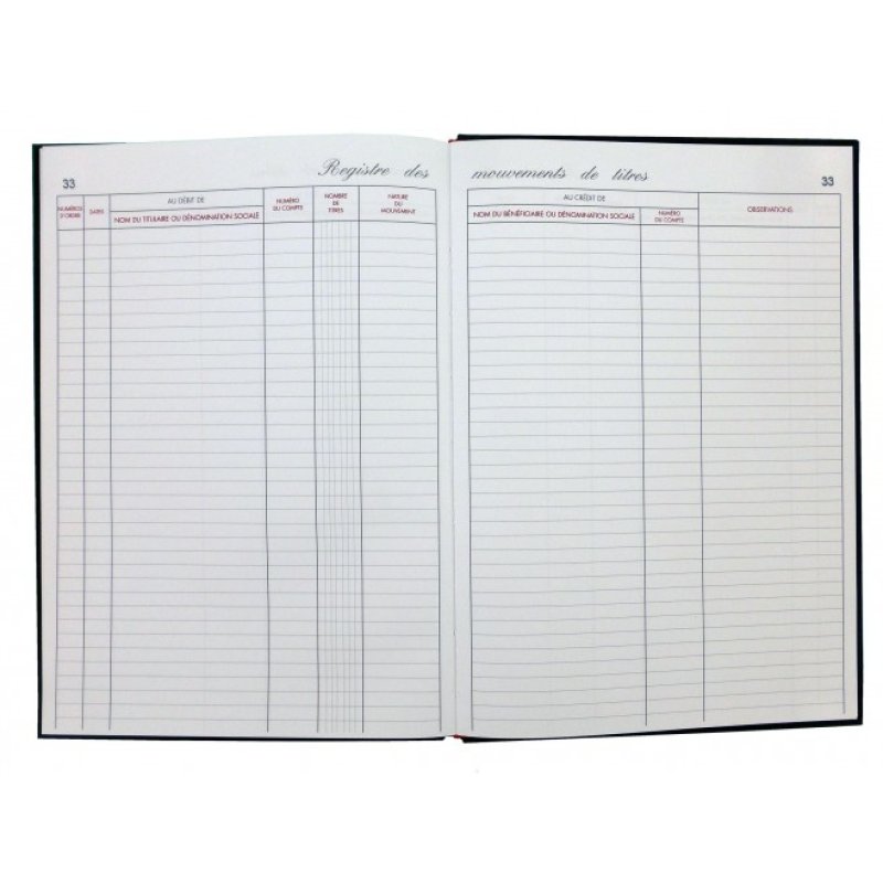 ELVE 411 livre d'administration Bleu A4