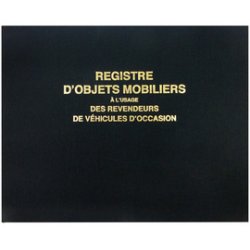 ELVE Registre "Objets mobiliers et véhicules d'occasion"