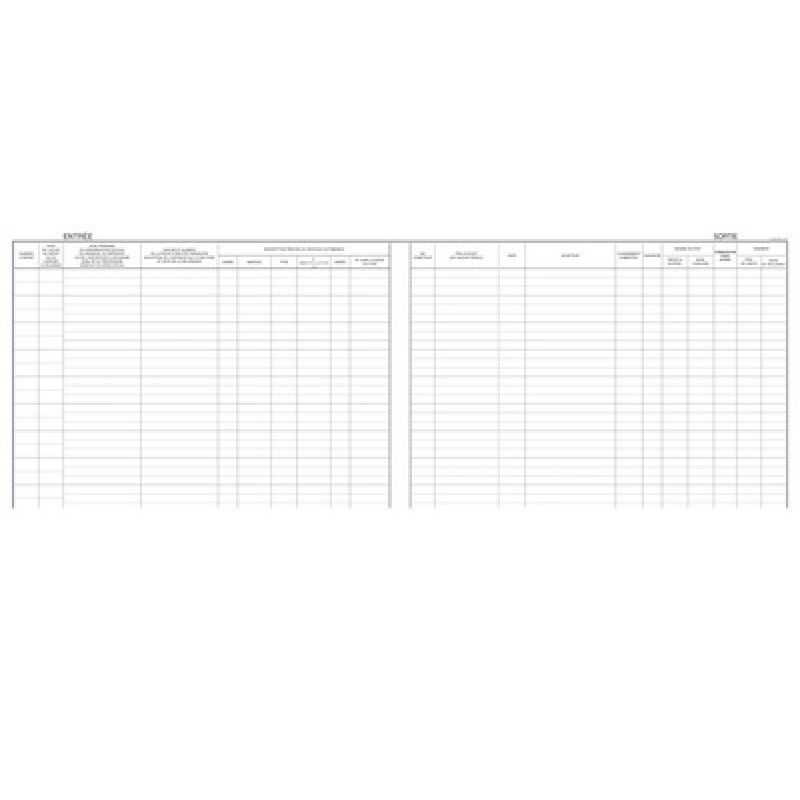 ELVE Registre "Objets mobiliers et véhicules d'occasion"