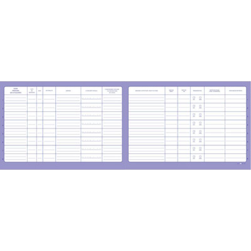 ELVE Registre unique du personnel & des stagiaires, 52 pages