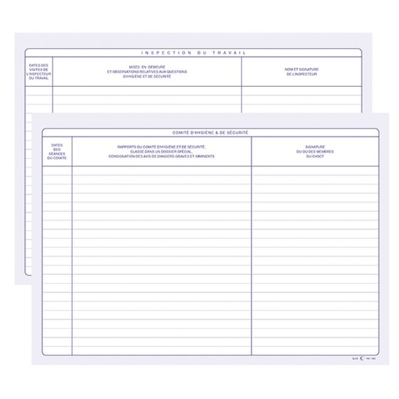 ELVE 1465 administration book White A4