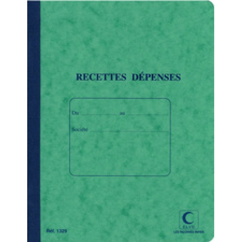 ELVE Piqûre "Recettes/Dépenses", 80 pages, 297 x 210 mm