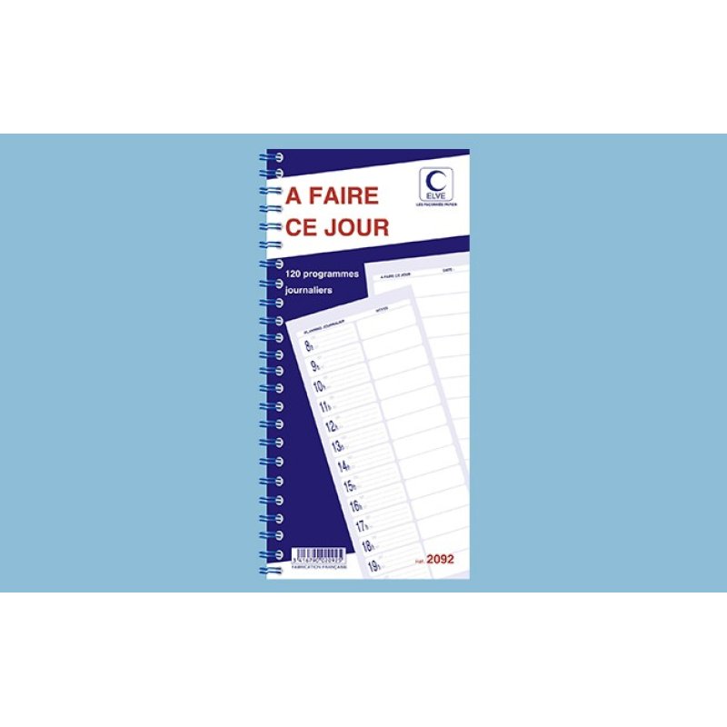 ELVE 2092 administration book Blue A5 120 sheets