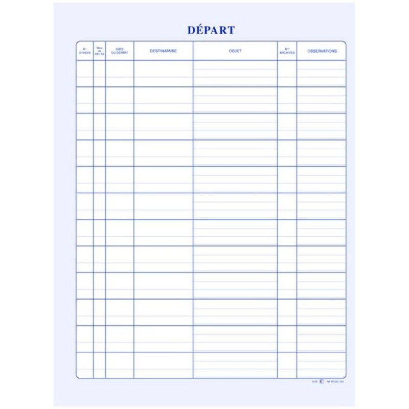 LEBON & VERNAY SP520 livre d'administration Vert 150 feuilles