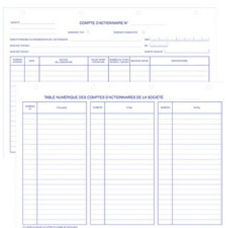 ELVE Reliure "Registre Légal de Société", noir