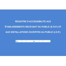 ELVE Registre "Accessibilité aux ERP et IOP"