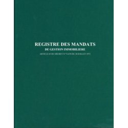 ELVE Registre des mandats de gestion immobilière, 200 pages