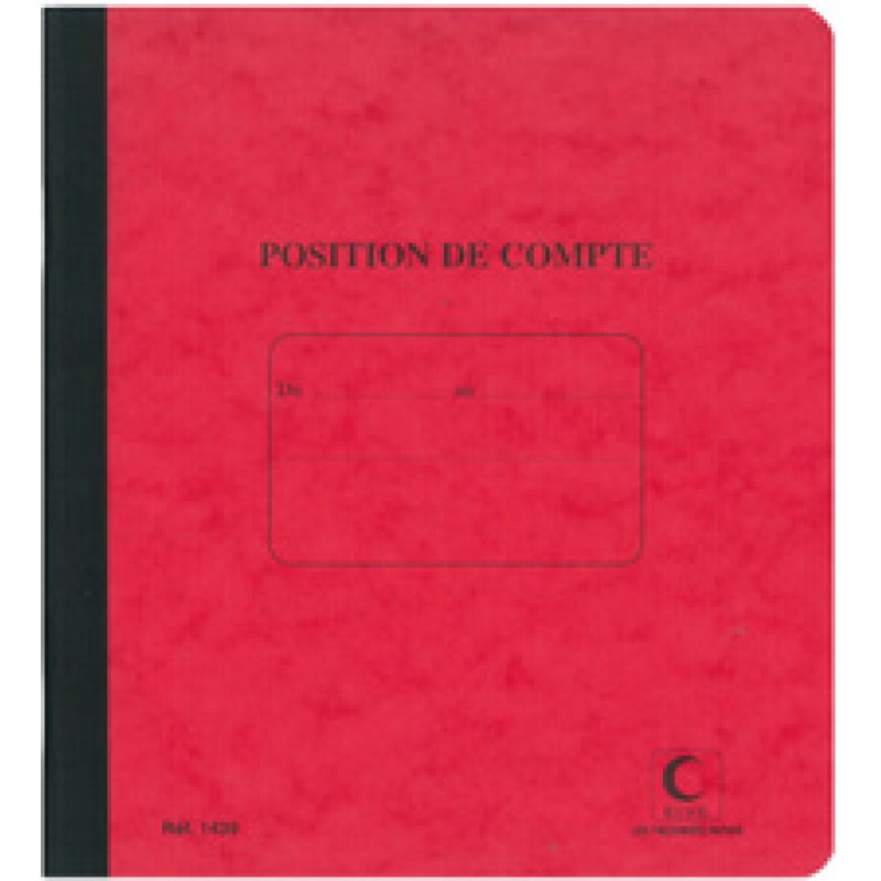 ELVE Cahier piqué "Position de compte", 210 x 190 mm