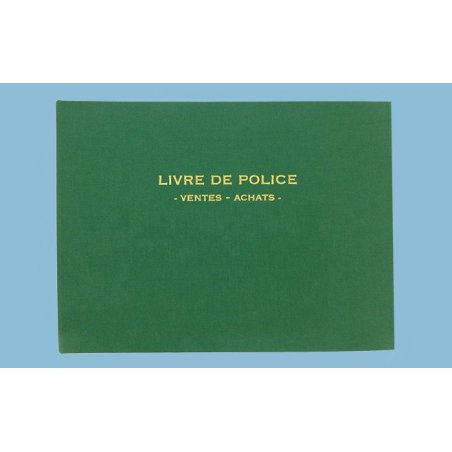 ELVE Registre "Livre de police métaux précieux", 200 pages