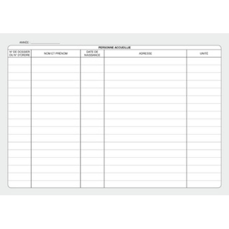 ELVE Registre "Entrées et sorties des résidents dans l'EHPA"