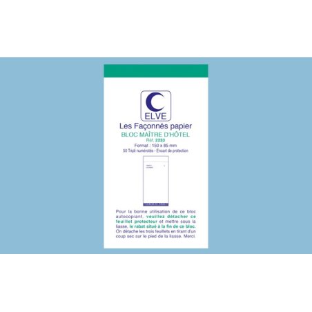 ELVE 2233 formulaire commercial