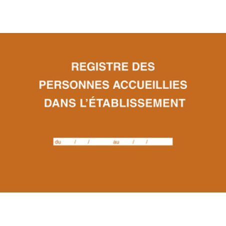 ELVE Registre des personnes accueillies dans l'établissement