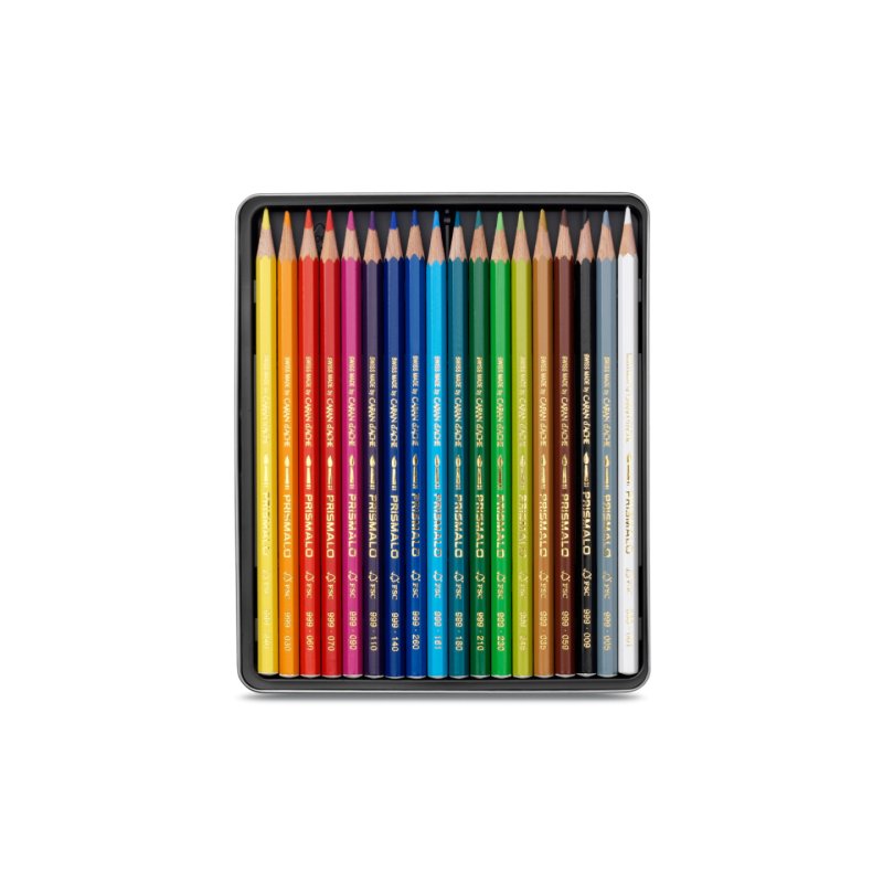 CARAN D'ACHE Crayon de couleur PRISMALO Aquarelle, 18 pièces