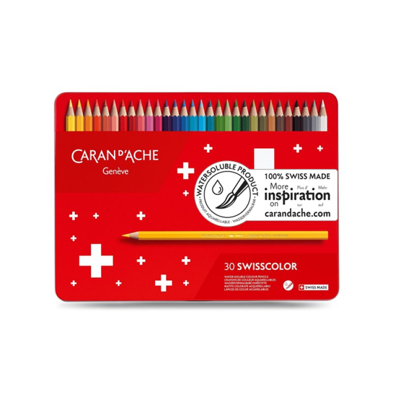 CARAN D'ACHE Crayons de couleur Swisscolor Aquarelle