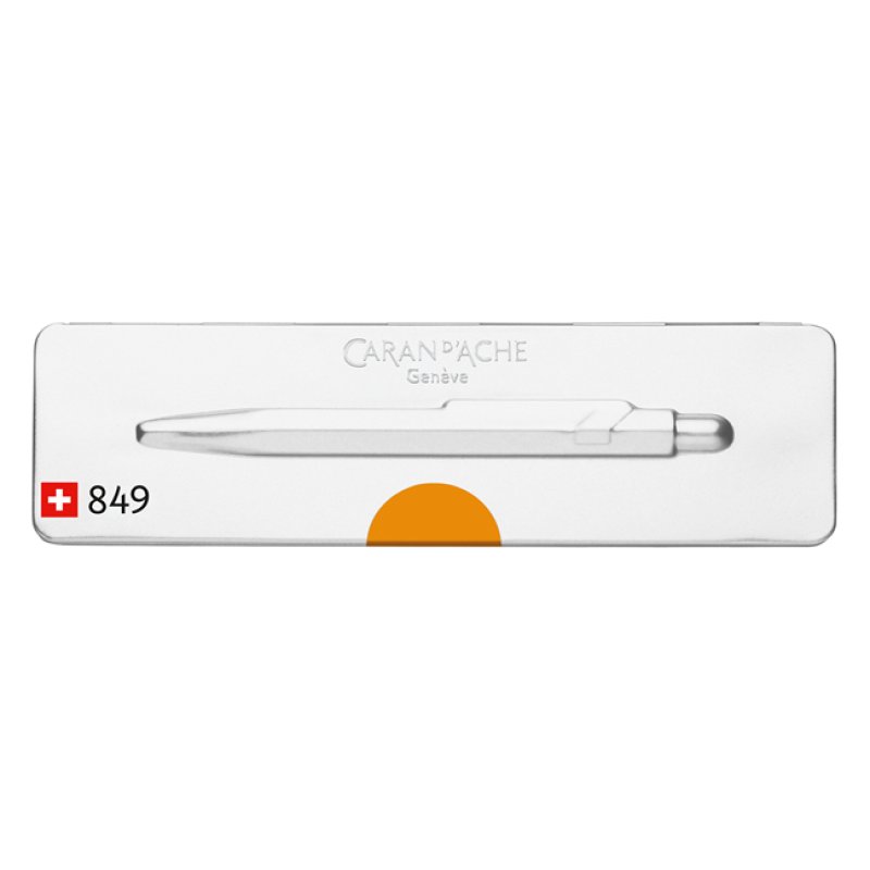Caran d-Ache 849.530 Bleu Stylo à bille rétractable avec clip 1 pièce(s)