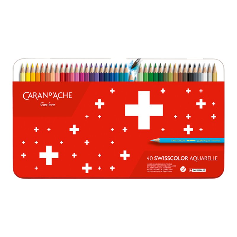 CARAN D'ACHE Crayons de couleur Swisscolor Aquarelle