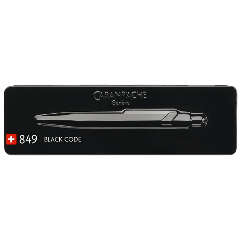 CARAN D'ACHE Stylo à bille 849 BLACK CODE, noir