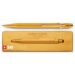 Caran d-Ache 849 Goldbar Bleu Stylo à bille rétractable avec clip 1 pièce(s)