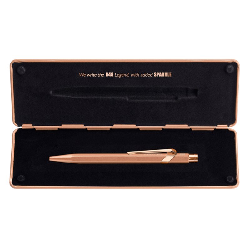 CARAN D'ACHE Stylo à bille 849 Brut Rosé, or rose