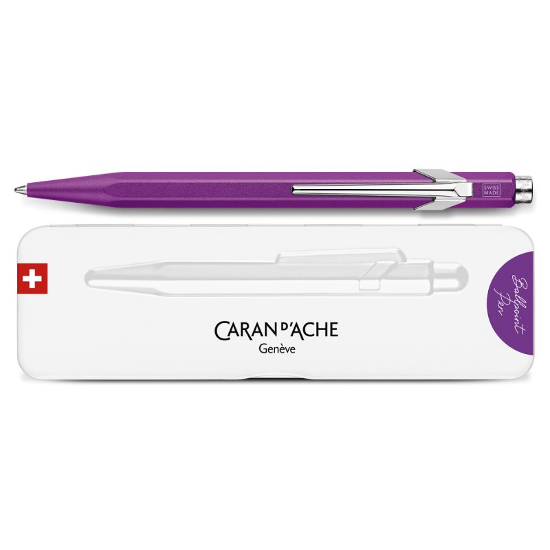 Caran d-Ache 849 COLORMAT-X Bleu Stylo à bille rétractable avec clip 1 pièce(s)