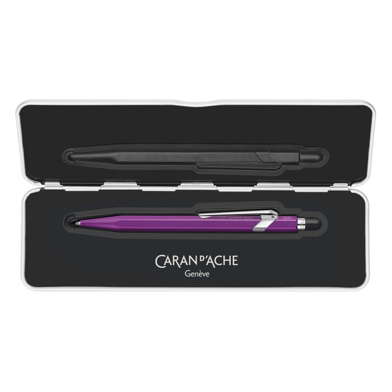 Caran d-Ache 849 COLORMAT-X Bleu Stylo à bille rétractable avec clip 1 pièce(s)