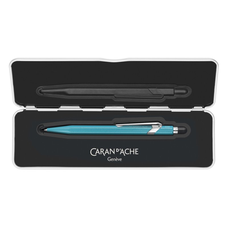 Caran d-Ache 849 COLORMAT-X Bleu Stylo à bille rétractable avec clip 1 pièce(s)
