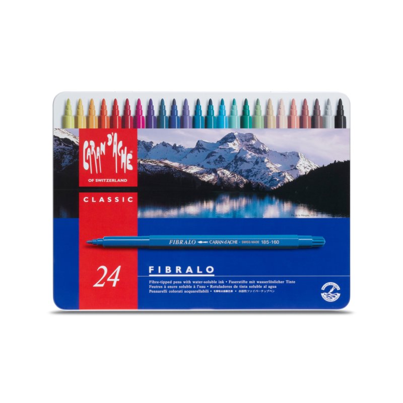 Caran d-Ache 185.324 stylo-feutre Moyen Multicolore 24 pièce(s)